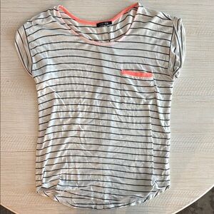 Papermoon Striped T-Shirt with Pocket